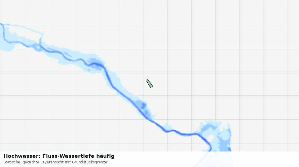 Statische Kartenansicht: Hochwasser: Fluss-Wassertiefe häufig