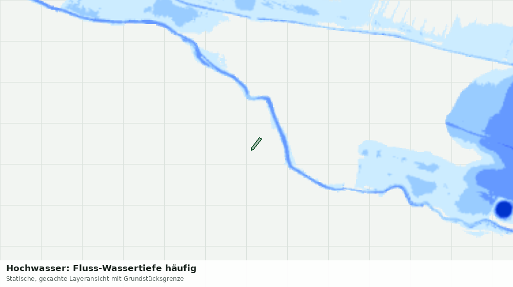 Statische Kartenansicht: Hochwasser: Fluss-Wassertiefe häufig
