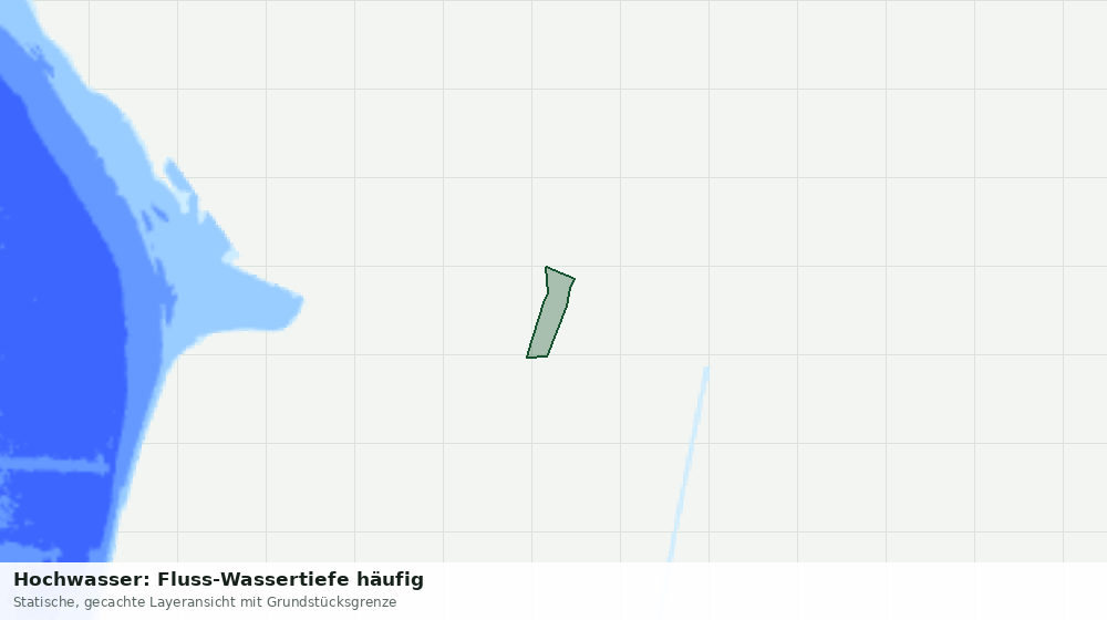 Statische Kartenansicht: Hochwasser: Fluss-Wassertiefe häufig