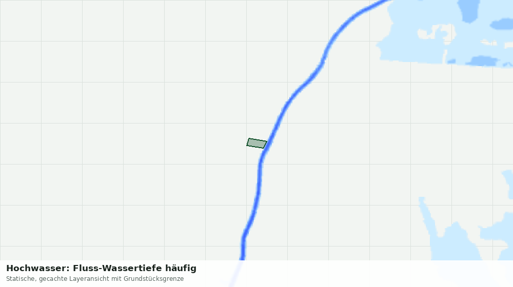 Statische Kartenansicht: Hochwasser: Fluss-Wassertiefe häufig