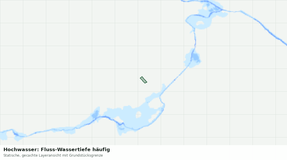 Statische Kartenansicht: Hochwasser: Fluss-Wassertiefe häufig