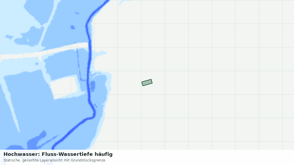 Statische Kartenansicht: Hochwasser: Fluss-Wassertiefe häufig