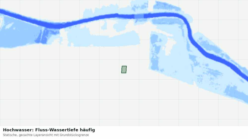 Statische Kartenansicht: Hochwasser: Fluss-Wassertiefe häufig