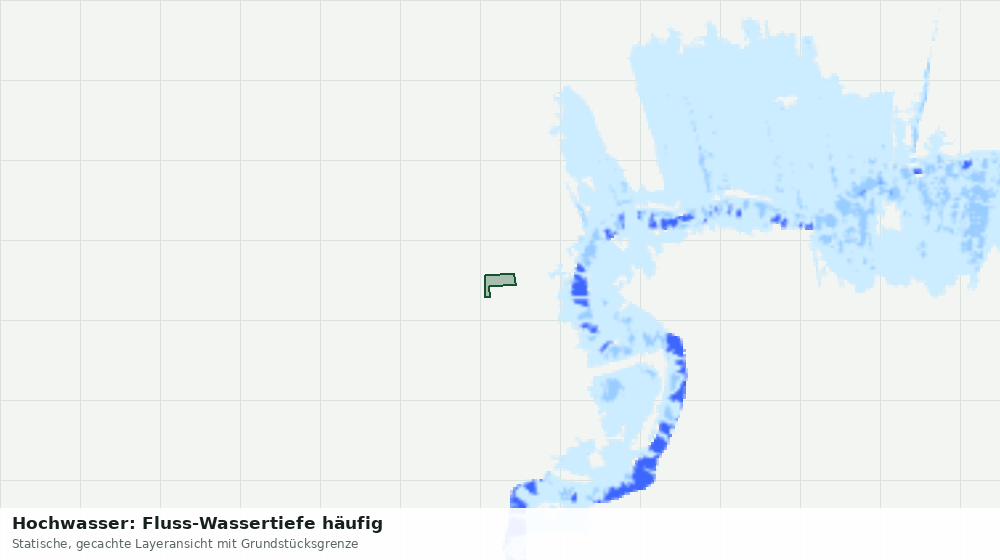 Statische Kartenansicht: Hochwasser: Fluss-Wassertiefe häufig