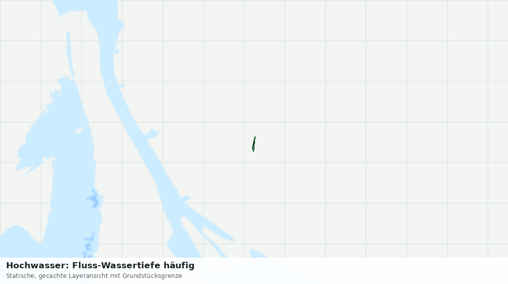Statische Kartenansicht: Hochwasser: Fluss-Wassertiefe häufig