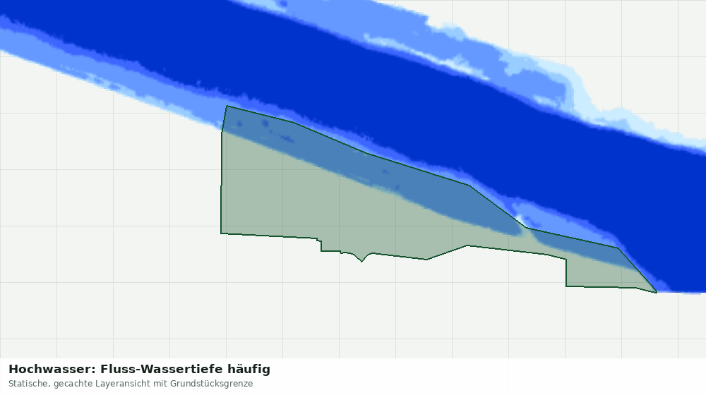 Statische Kartenansicht: Hochwasser: Fluss-Wassertiefe häufig