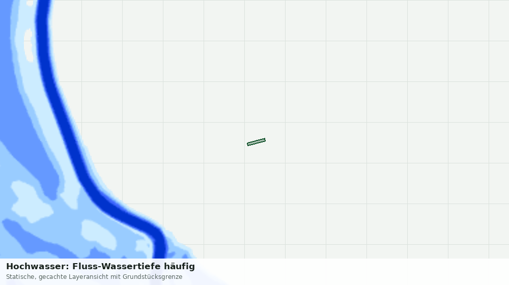 Statische Kartenansicht: Hochwasser: Fluss-Wassertiefe häufig