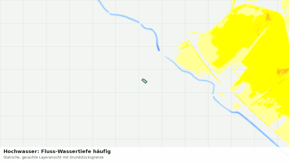 Statische Kartenansicht: Hochwasser: Fluss-Wassertiefe häufig