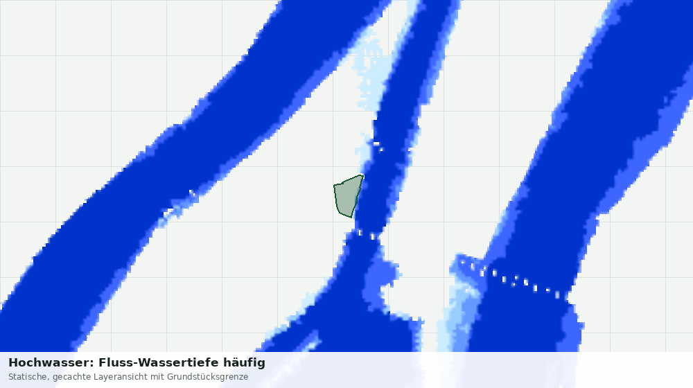 Statische Kartenansicht: Hochwasser: Fluss-Wassertiefe häufig