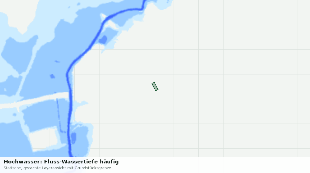 Statische Kartenansicht: Hochwasser: Fluss-Wassertiefe häufig