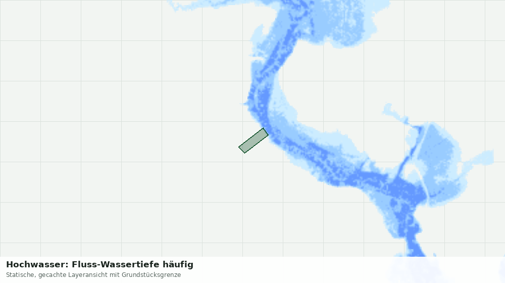 Statische Kartenansicht: Hochwasser: Fluss-Wassertiefe häufig