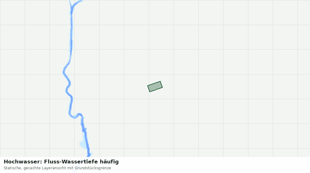 Statische Kartenansicht: Hochwasser: Fluss-Wassertiefe häufig