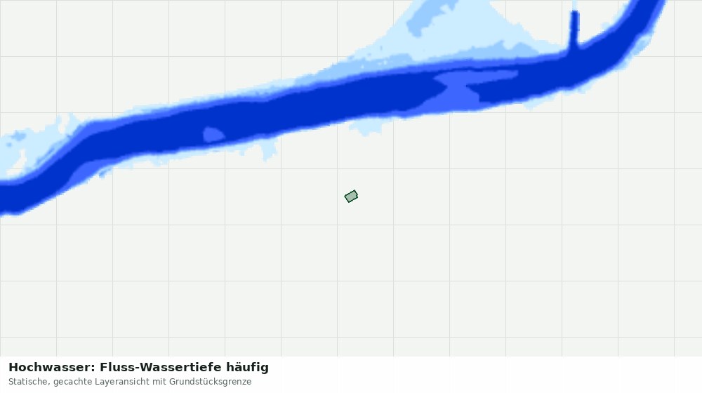 Statische Kartenansicht: Hochwasser: Fluss-Wassertiefe häufig