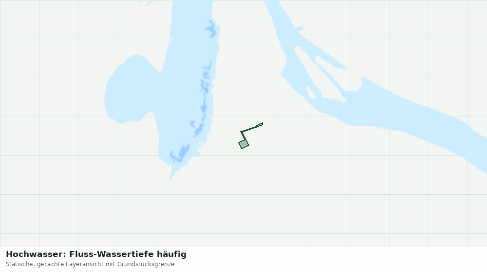 Statische Kartenansicht: Hochwasser: Fluss-Wassertiefe häufig