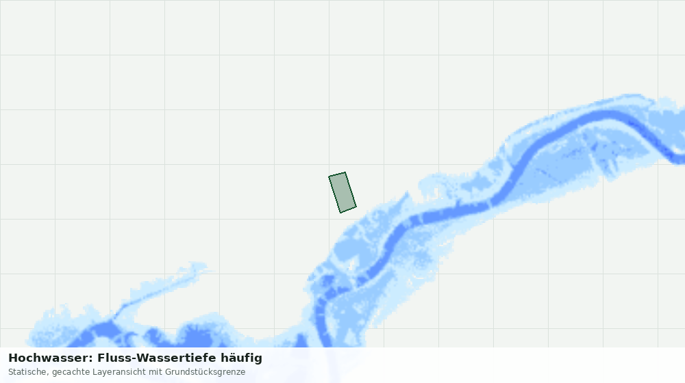 Statische Kartenansicht: Hochwasser: Fluss-Wassertiefe häufig
