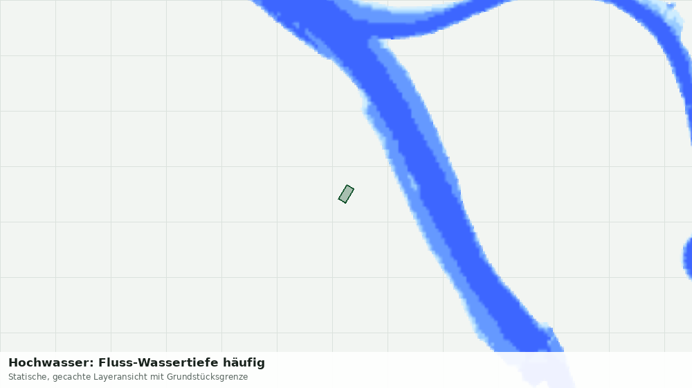 Statische Kartenansicht: Hochwasser: Fluss-Wassertiefe häufig