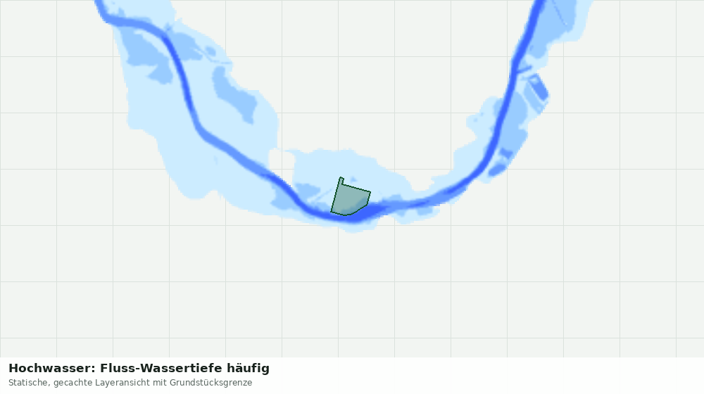 Statische Kartenansicht: Hochwasser: Fluss-Wassertiefe häufig