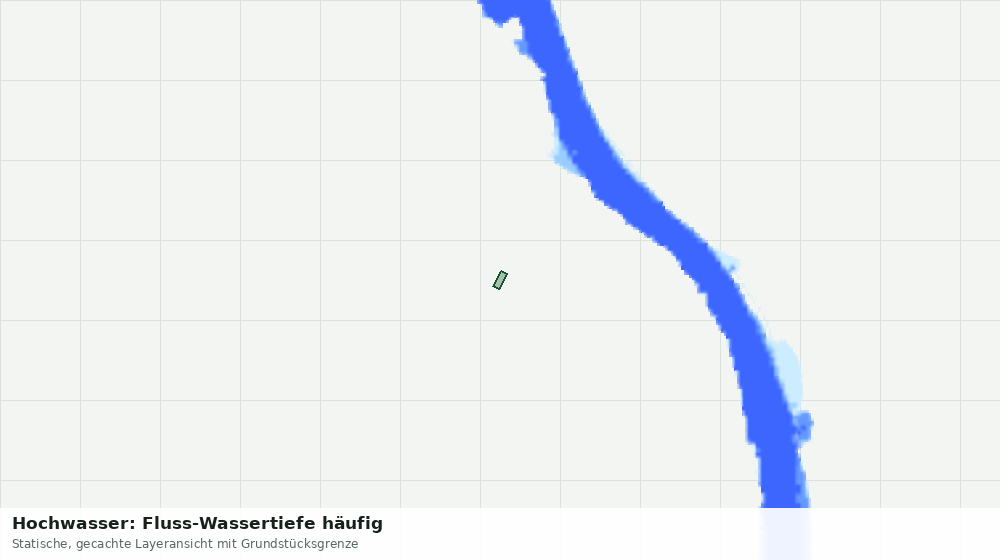 Statische Kartenansicht: Hochwasser: Fluss-Wassertiefe häufig