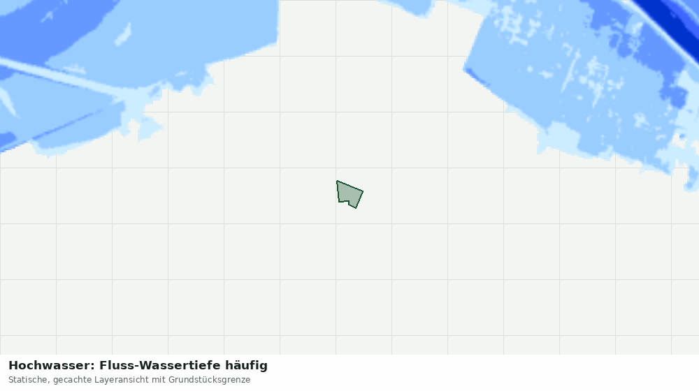 Statische Kartenansicht: Hochwasser: Fluss-Wassertiefe häufig
