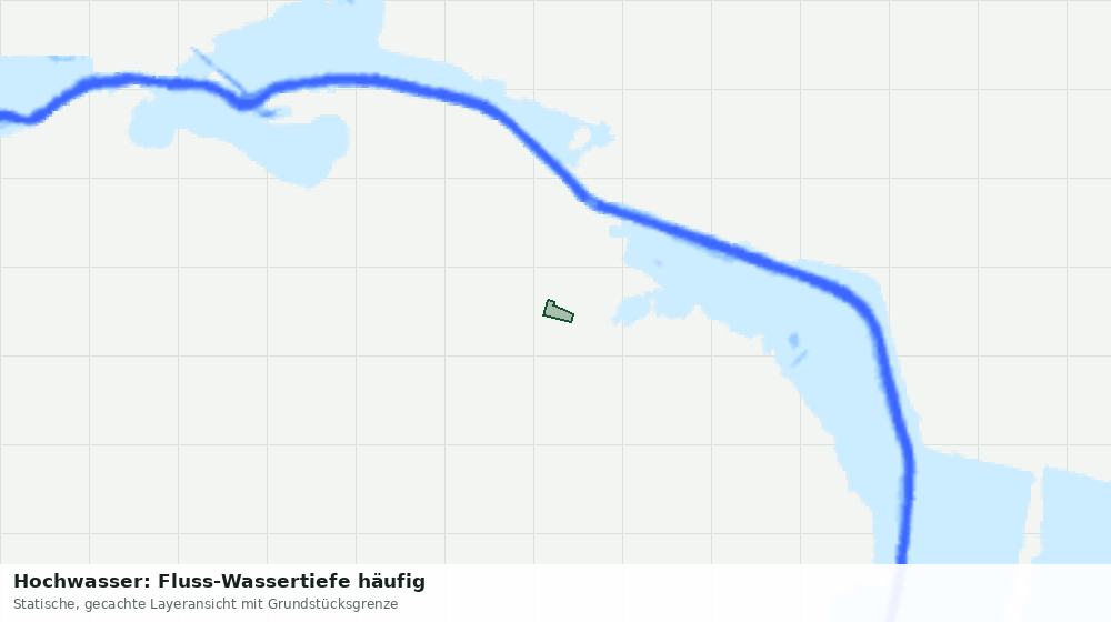 Statische Kartenansicht: Hochwasser: Fluss-Wassertiefe häufig