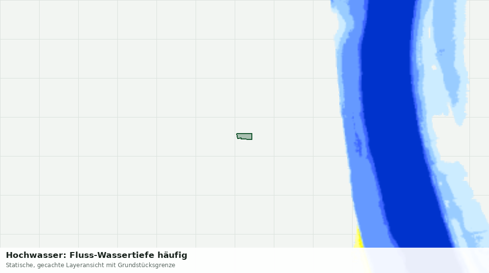 Statische Kartenansicht: Hochwasser: Fluss-Wassertiefe häufig