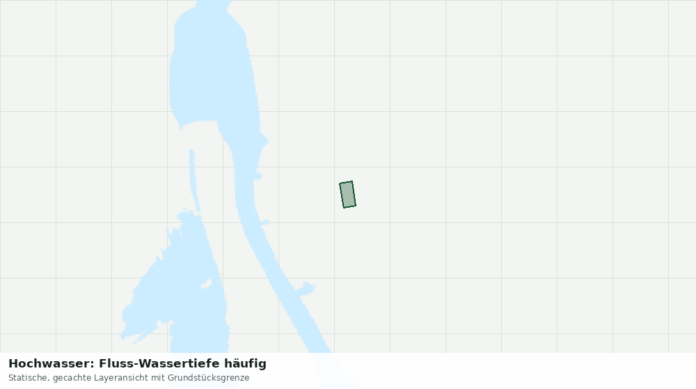 Statische Kartenansicht: Hochwasser: Fluss-Wassertiefe häufig