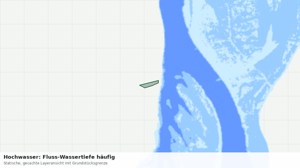 Statische Kartenansicht: Hochwasser: Fluss-Wassertiefe häufig