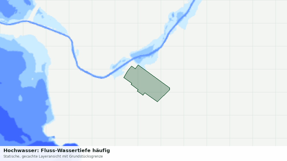 Statische Kartenansicht: Hochwasser: Fluss-Wassertiefe häufig