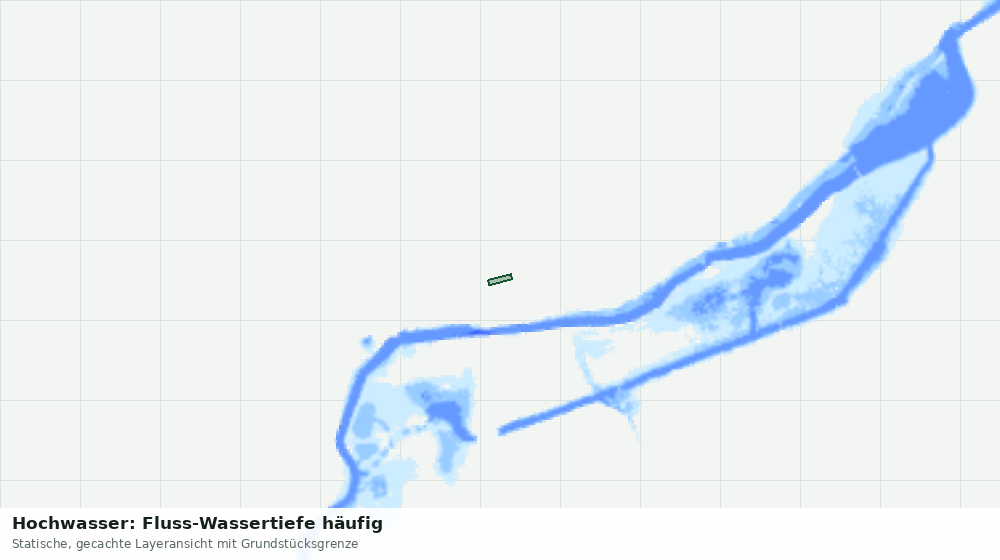 Statische Kartenansicht: Hochwasser: Fluss-Wassertiefe häufig