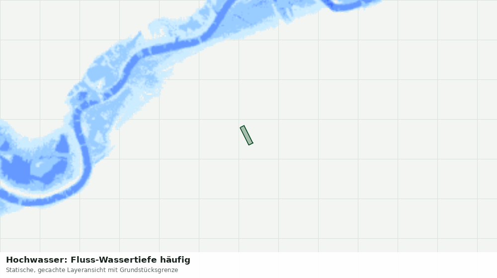 Statische Kartenansicht: Hochwasser: Fluss-Wassertiefe häufig