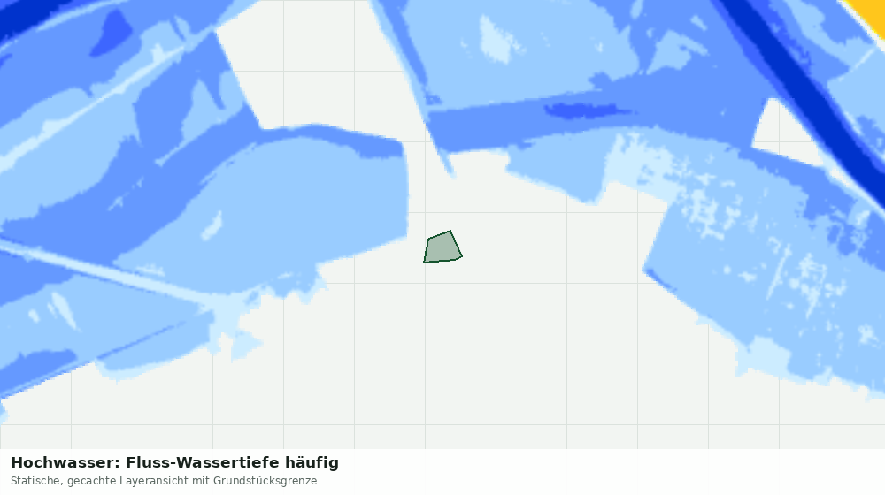 Statische Kartenansicht: Hochwasser: Fluss-Wassertiefe häufig