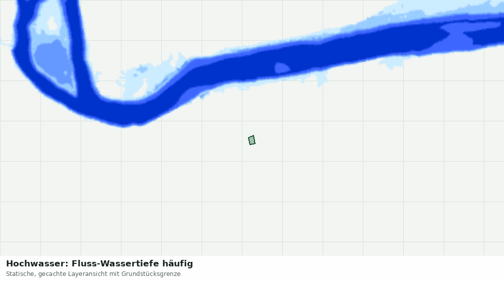 Statische Kartenansicht: Hochwasser: Fluss-Wassertiefe häufig