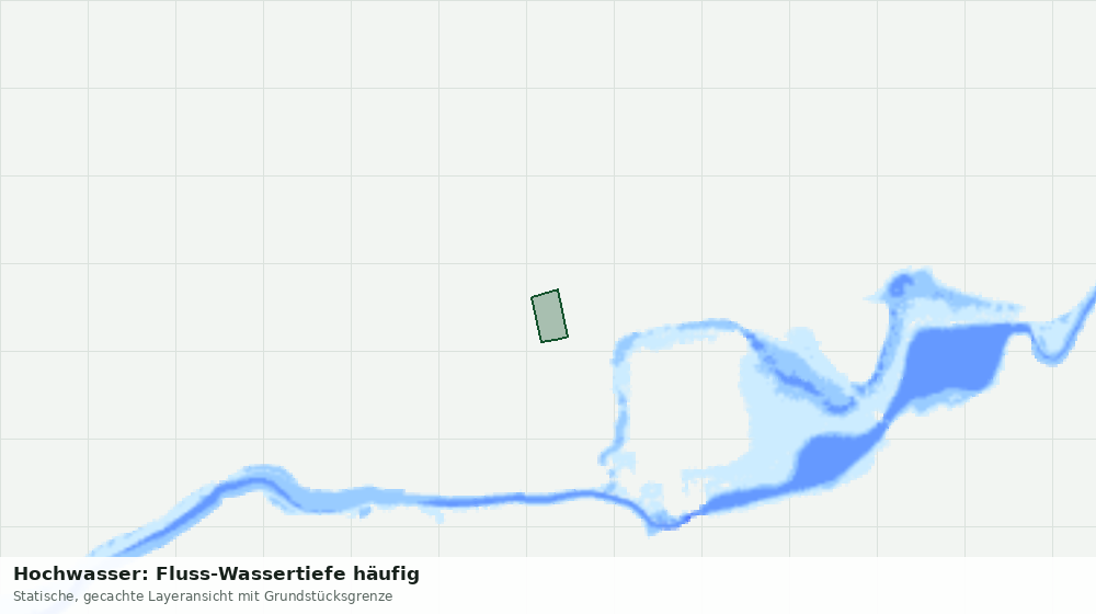 Statische Kartenansicht: Hochwasser: Fluss-Wassertiefe häufig