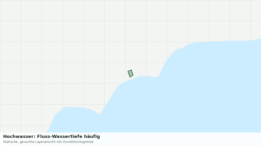 Statische Kartenansicht: Hochwasser: Fluss-Wassertiefe häufig