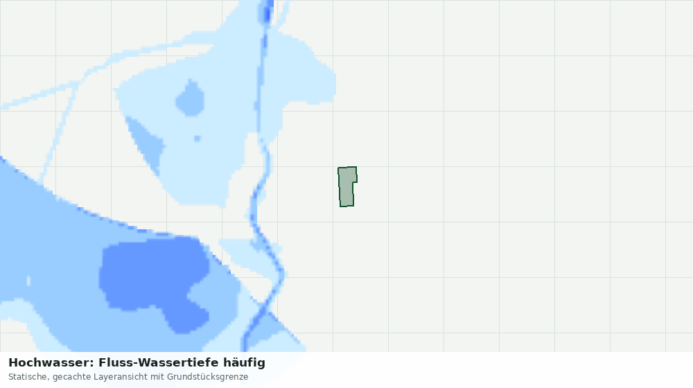 Statische Kartenansicht: Hochwasser: Fluss-Wassertiefe häufig