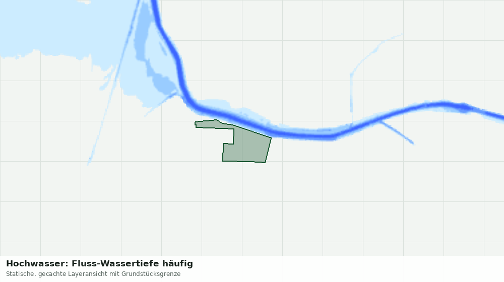 Statische Kartenansicht: Hochwasser: Fluss-Wassertiefe häufig