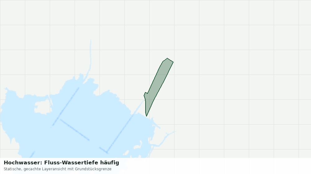 Statische Kartenansicht: Hochwasser: Fluss-Wassertiefe häufig