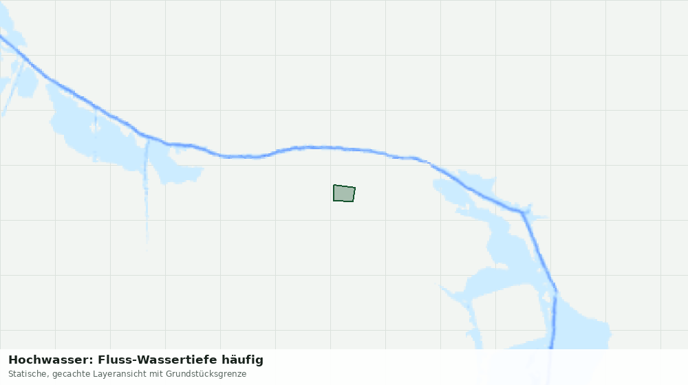 Statische Kartenansicht: Hochwasser: Fluss-Wassertiefe häufig
