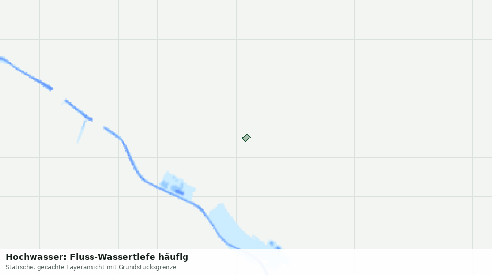 Statische Kartenansicht: Hochwasser: Fluss-Wassertiefe häufig