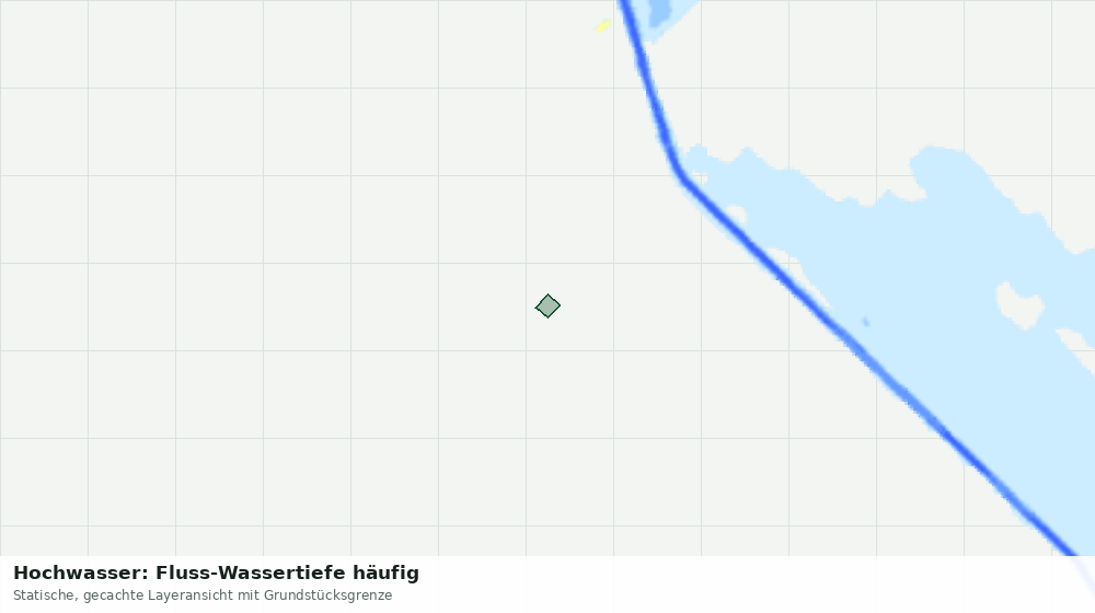 Statische Kartenansicht: Hochwasser: Fluss-Wassertiefe häufig