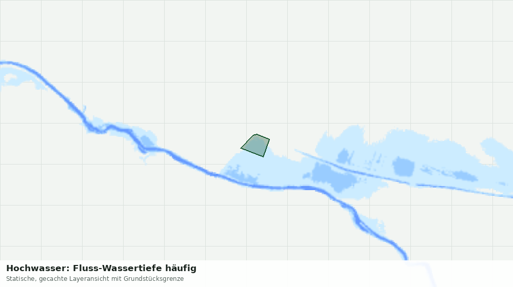 Statische Kartenansicht: Hochwasser: Fluss-Wassertiefe häufig