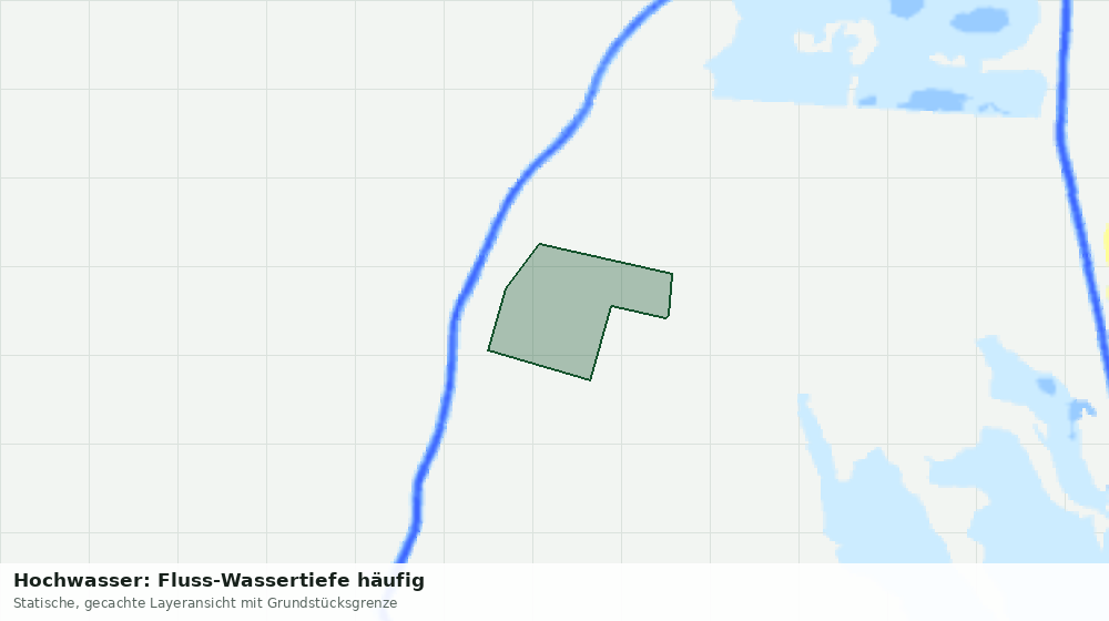 Statische Kartenansicht: Hochwasser: Fluss-Wassertiefe häufig