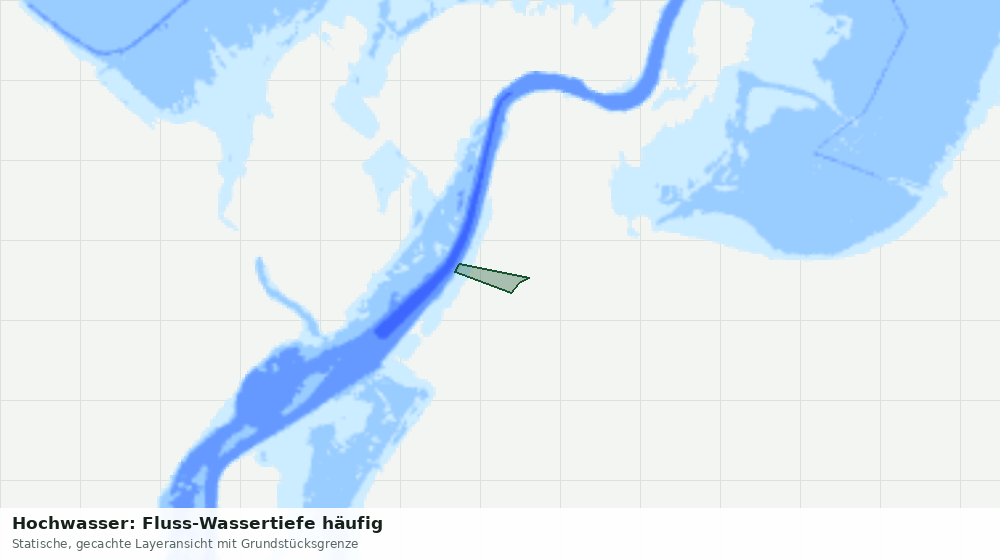 Statische Kartenansicht: Hochwasser: Fluss-Wassertiefe häufig