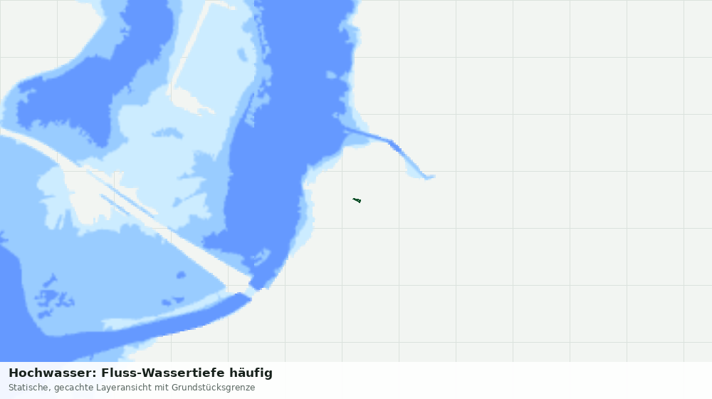 Statische Kartenansicht: Hochwasser: Fluss-Wassertiefe häufig