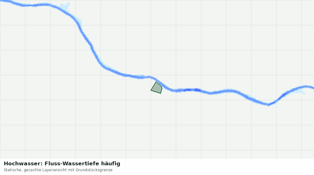 Statische Kartenansicht: Hochwasser: Fluss-Wassertiefe häufig