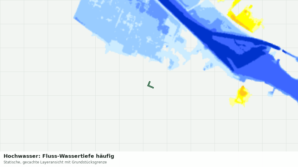 Statische Kartenansicht: Hochwasser: Fluss-Wassertiefe häufig