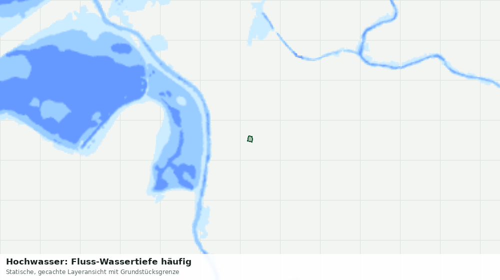 Statische Kartenansicht: Hochwasser: Fluss-Wassertiefe häufig