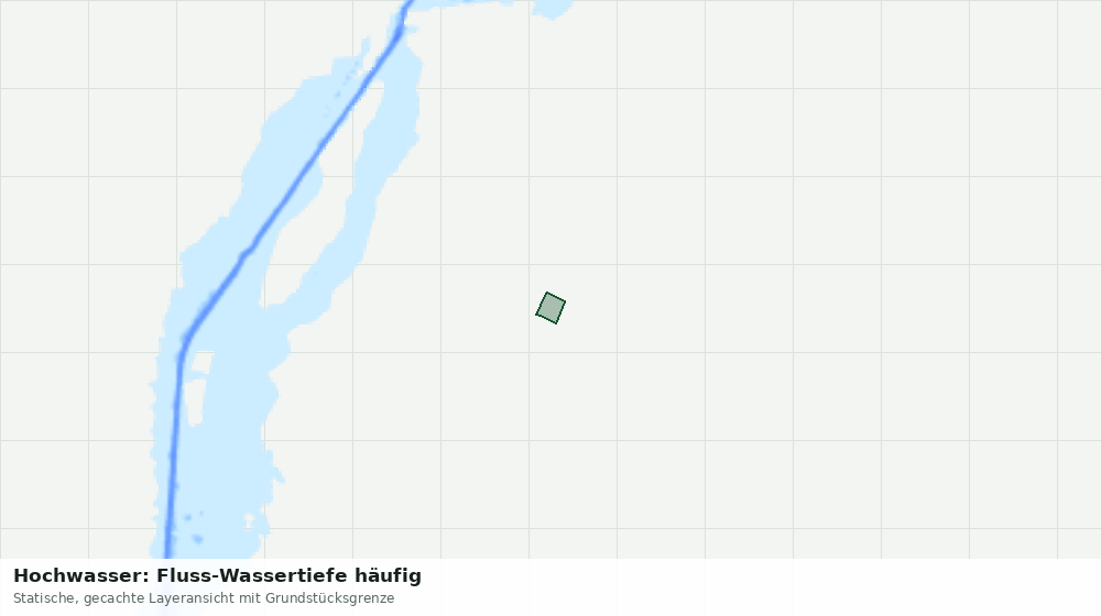 Statische Kartenansicht: Hochwasser: Fluss-Wassertiefe häufig