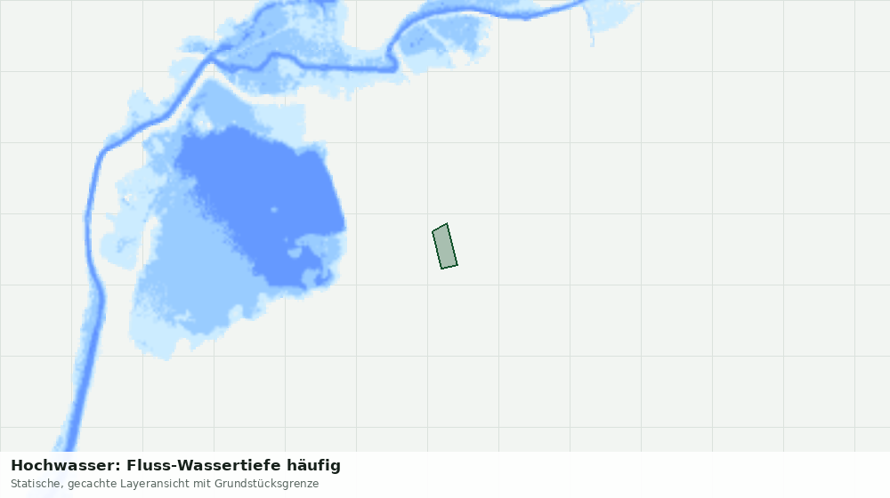 Statische Kartenansicht: Hochwasser: Fluss-Wassertiefe häufig