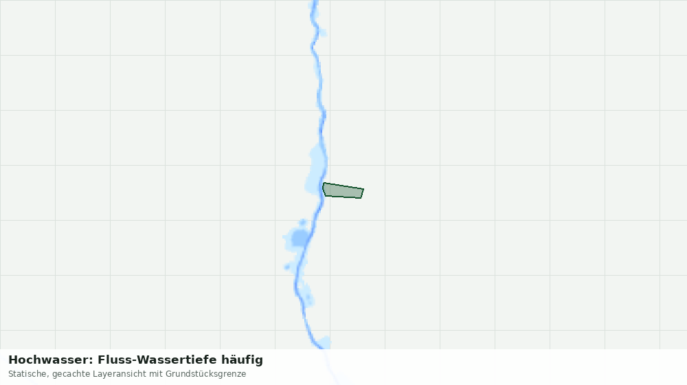 Statische Kartenansicht: Hochwasser: Fluss-Wassertiefe häufig